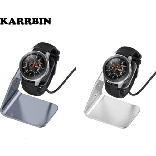 KARRBIN Charger Dock Magnetic Stand for Samsung Galaxy Watch 42/46mm SM-R760 R800 SM-R765 SM-R600 Gear S2 Sport S3 Frontier