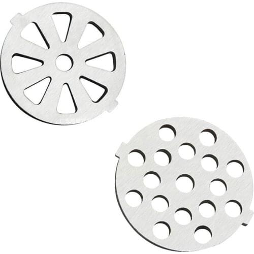 2pcs SET Meat Grinder Parts For Panasonic (57.6mm) Diameter Stainless Steel Acesorios Para Amoladora (4mm) Thick High Quality