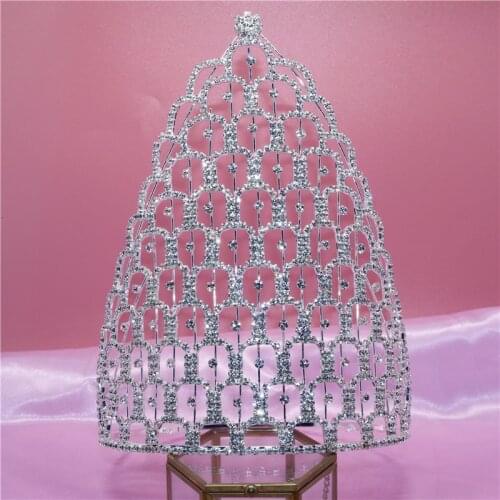 New Exquisite Luxury Rhinestone Crown Fashion Runway Show Headdress Accessories Birthday Party Crystal Crown Wholesale Retail