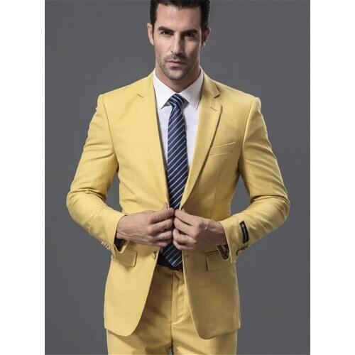 New Men’s Suit Smolking Noivo Terno Slim Fit Easculino Evening Suits For Men formal Business Suit Long-Sleeved Suits(Jacket+Pant