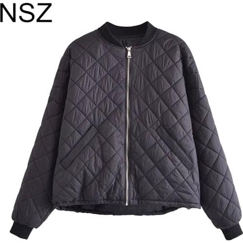 NSZ Women's Black Bomber Jackets