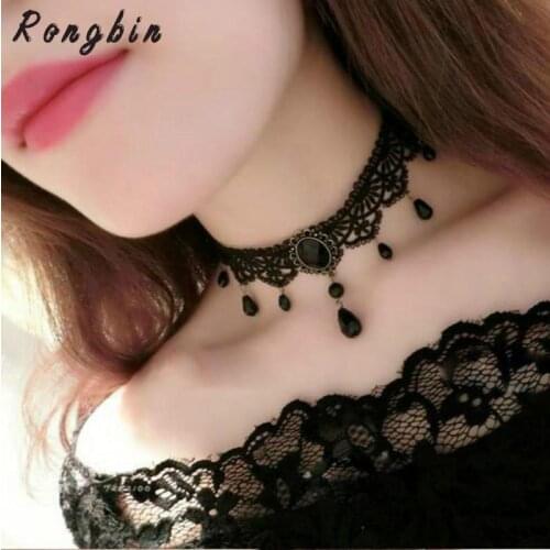 Fashion Black Velvet Choker Necklace for Women Statement Necklaces & Pendants Bijoux Femme Collier Jewelry Collares Mujer