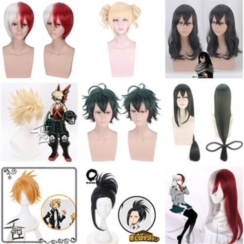 My Hero Academia Cosplay Wigs Baku no Hero Costume Shoto Todoroki Himiko Toga JK Izuku Midoriya Ochako Uraraka Kaminari Denki