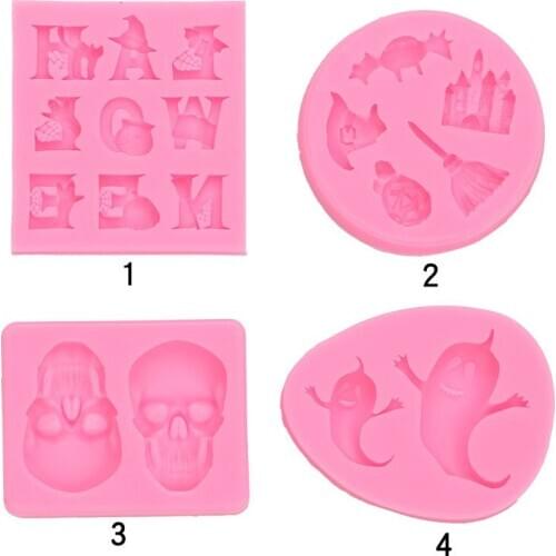 Ghost bat silicone mold sugar cake decoration