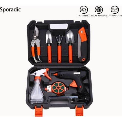 Garden Tool And Bonsai Tools kit Toolbox Pruner Scissors For Garden Planting and Flower Migration Gardening Tools and Equipment