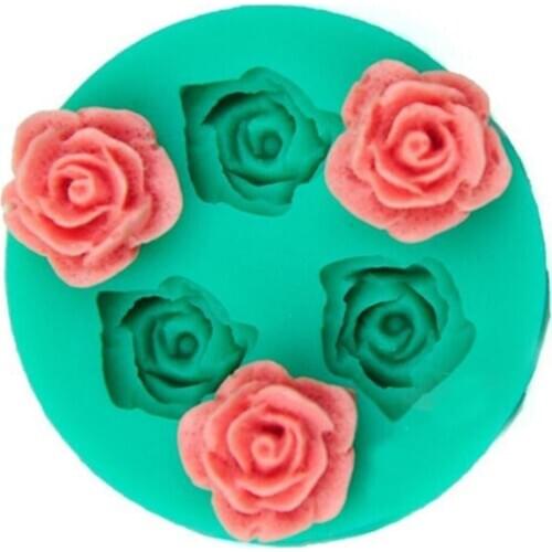 Rose Flowers silicone mold Cake Chocolate Mold wedding Cake Decorating Tools Fondant Sugarcraft Cake Mold