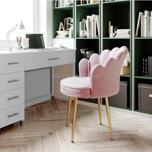 Chair girls cute bedroom stool nordic desk net red anchor makeup dressing chair home backrest makeup stool