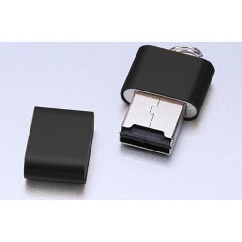 Ultra-thin Mini Aluminium Alloy 480 Mbps USB 2.0 T Flash TF Micro SD Memory Card Reader Adapter