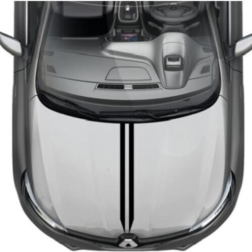 1Piece megane trophy car racing styling hood vinyl graphic for renault