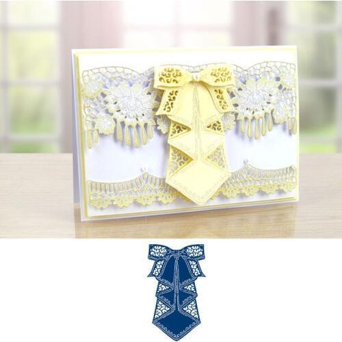 Hollowed Ribbon Bowknot Metal Cutting Dies For Scrapbooking DIY Paper Photo Album Cards Making Embossing Stencil New 2019
