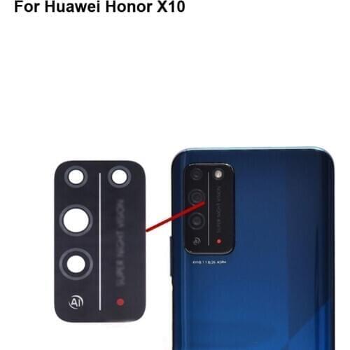 High quality For Huawei Honor X10 Back Rear Camera Glass Lens test good For Huawei Honor X 10 Replacement Parts HonorX10