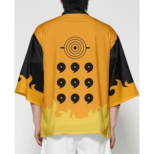 WAMNI Anime Kimono Japanese Cardigan Men T shirt samurai Costume Streetwear 3D Batwing Sleeve Tshirt Funny Haori Yukata Male