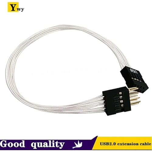 20/30/50CM 9-Pin USB2.0 Extension Cable Male to Female ChassisFront Panel Motherboard USB DuPont 2.54 Cable Female to Female