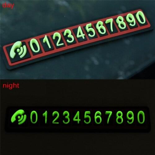 Car Parking Replace Drawer Rocker Switch For Car Accessories Temporary Parking Card Phone Number Plate Cards Auto Hidden Sticker