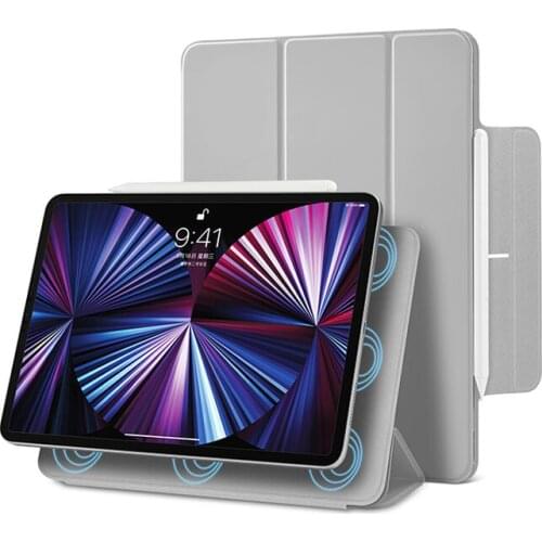 For Ipad Pro 11 Air 4 Pro 12.9 Case Magnetic Frameless Design with Pen Slot Double-sided Clip Shell Thin and Anti-drop