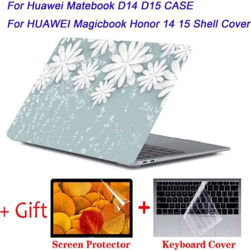 For Huawei Matebook D14 D15 3D printing pattern Shell Cover Laptop bag For HUAWEI Magicbook Honor 14 Magic 15 new Laptop Case