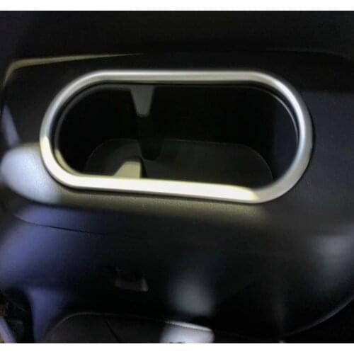 For Mazda CX9 CX-9 2016 2017 2018 2019 ABS Matte Rear Side Water Cup Holder Frame Decoration Cover Trim Car Accessories Styling