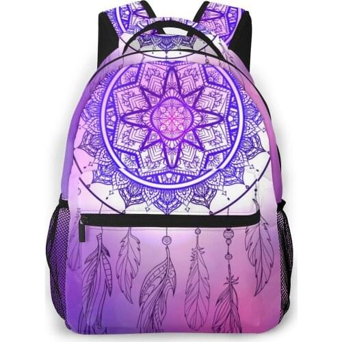 2021 Travel Backpacks Tribal Dreamcatcher Girl Backpack For Women Large Capacity School Bag For Teenage