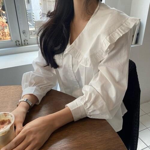 Cotton 2021 White Shirt Female Oversize Women Blouse Summer Womens Blouses Femme Blusas Casual Elegant Vintage Short Sleeve