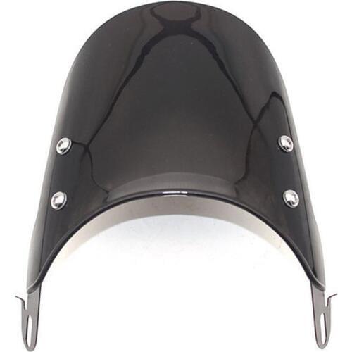 Motorcycle Windshield Airflow Adjustable Windscreen Wind Deflector for 5-7 Inch Headlights Universal Moto