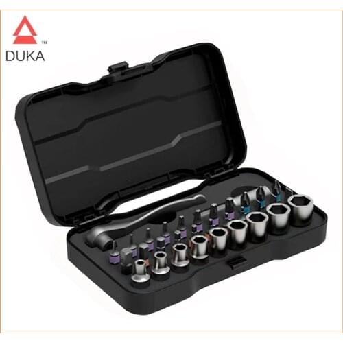 DUKA RS2 Screwdriver Kit 33 in1 Multifunctional Steel Screwdriver Wrench Household Repair Tool Magnetic Bit Ratchet Socket Set