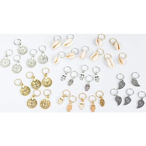 Opening Hair Ring Braid Bead Dreadlock Metal/Gold/Silver Clip Braid for African Braided Braids Decorative Accessories Tools