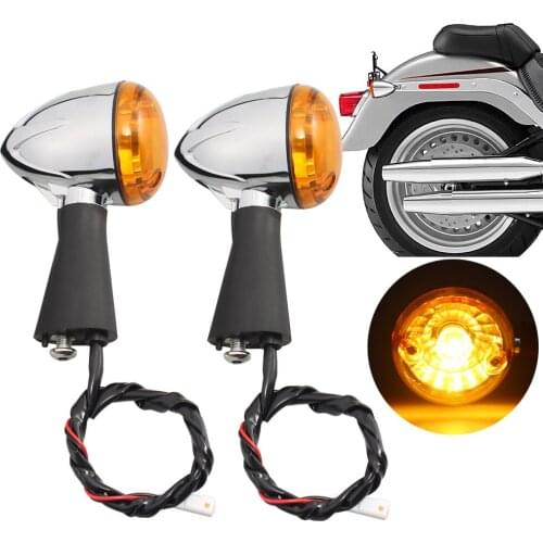 Motorcycle Pair Rear Turn Signal Light Halogen Bulb For Indian Scout sixty BOBBER 2014-2019