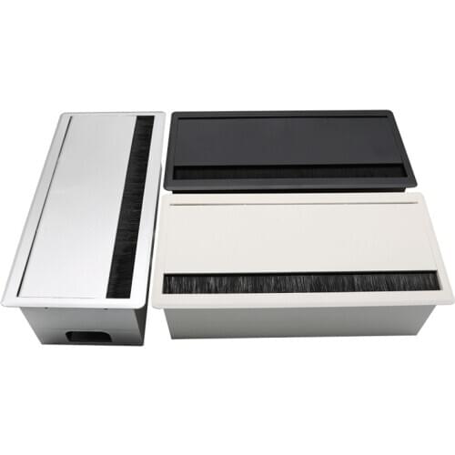 Desk Rectangle Wire Cover Cable Grommet Office Table Wire Hole Cover Desk Cable