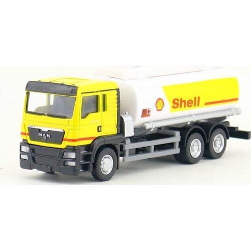 Sale 1:64 Shell Tanker Alloy Model,Simulation Die Casting Project Sliding Toy Car,Childrens Birthday Gift,Free Shipping