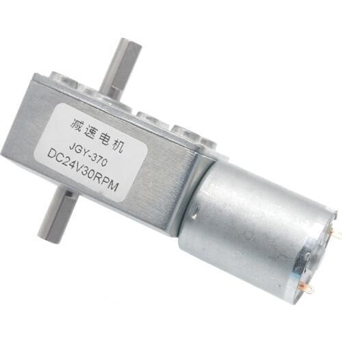 DC 6V 12V 24V Gear Reduction Motor Worm Reversible High Torque Turbo Gear Motor 6-150RPM Mini Electric Gearbox Reducer