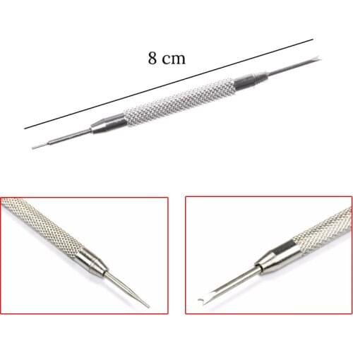 Silver Metal Watch Band Repair Tools Stainless Steel Bracelet Watchband Opener Strap Replace Spring Bar Connecting Pin Remover