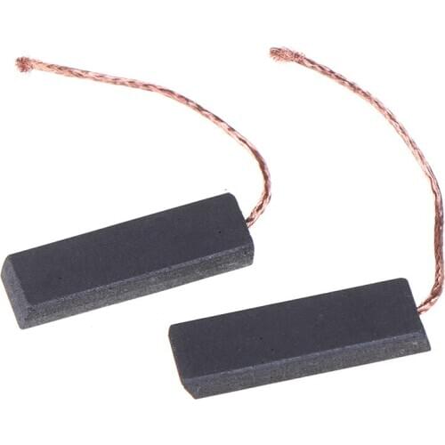 2pcs Black Carbon Brush Motor With 70mm Length Lead For Washing Machine 5*13.5*40mm