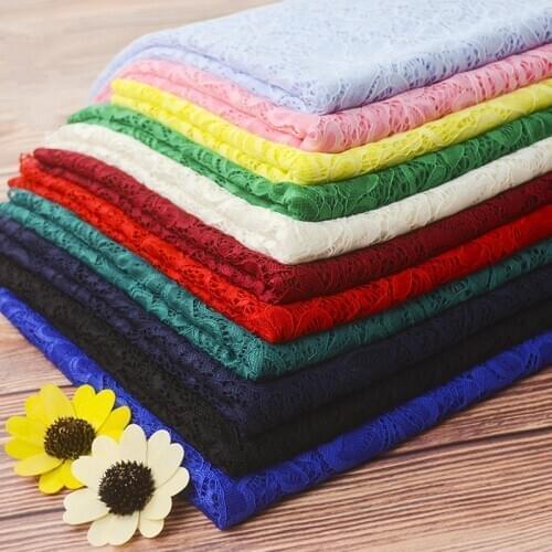 Wide 59" 3D Embroidery Hollowing Out Material Heavy Pound Water Soluble Lace Cloth Summer Clothing Fabric By the Metre