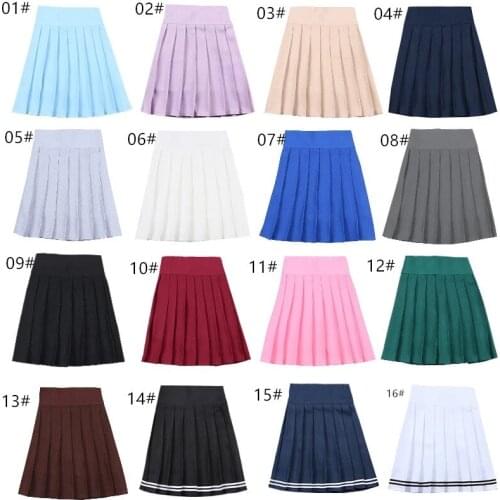 School Dresses Japanese Short Skirt Cosplay Anime Pleated Skirt Jk Uniforms Sailor Suit Short Skirts School Girl 17 Colors