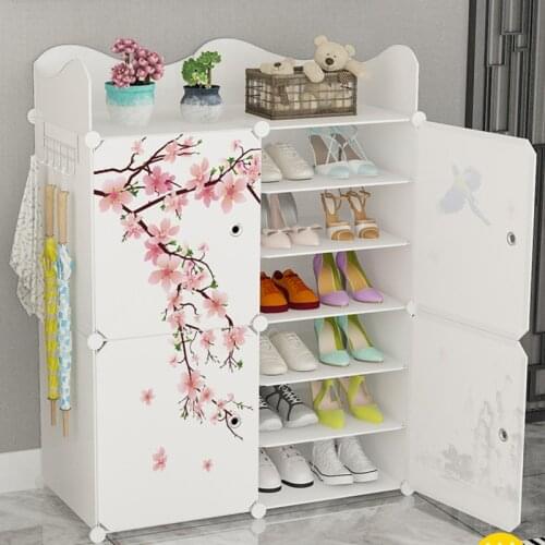 Partition adjustable shoe rack steel skeleton simple household storage artifact dustproof multi-layer indoor good-looking