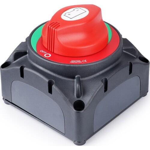 Heavy Duty Double Pole Battery Switch Ignition Protected Marine Boat Dual Battery Isolator ON/OFF Switches DC 48V 400Amp