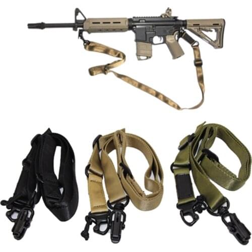 Tactical 2 Points Rifle Sling AR 15 AK 47 Gun Sling Rope Airsoft Bungee Belt Shoulder Strap Shotgun Sling Hunting Accessories