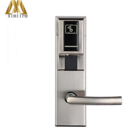 Smart Door Lock Electronic Home Door Lock HM-205A/B With Room Card And Mechanical Key Apartment Security Door Lock