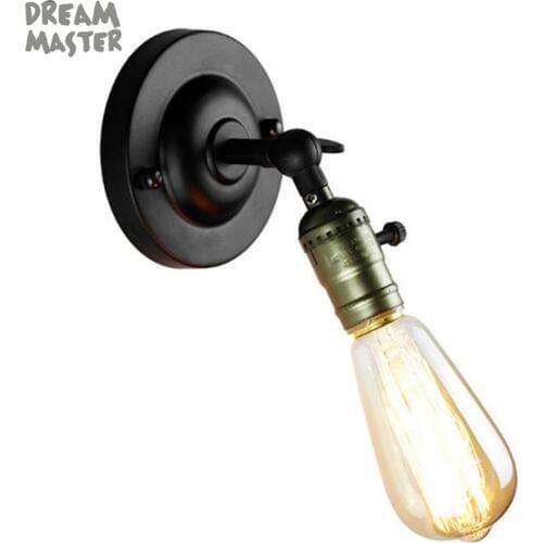 Vintage Mini Wall light with on off switch Industrial Light Retro Lamp Adjustable Sconces for Coffee Bar Lights Lighting Fixture