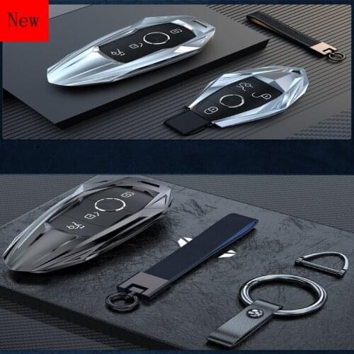 High-Quality Galvanized Alloy Car Smart Key Case Cover for Mercedes-Benz C260l E300l GLC260 GLC300 C200l Car Accessories