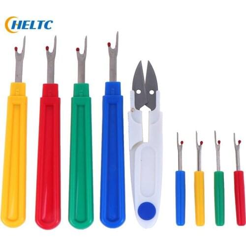 1/9pcs DIY Seam Ripper Stitch Unpicker With Plastic Handle Thread Cutter Sewing Remover Combination Cross Embroidery Tools