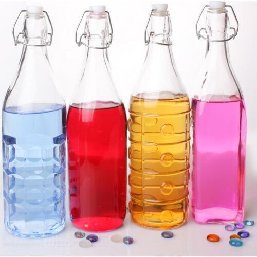 1PC 1000ml Kitchen Supplies Oil Vinegar Bottle Oiler Soy Sauce And Vinegar Cruet Glass Bottle Sealed Leak-proof Castoffs J1087-2