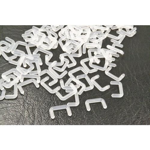 100pcs Body Piercing Jewelry -Bio Flexible Nose Septum ring Tragus Bar Piercing U shape BIO Piercing Retainer 14GX6MM