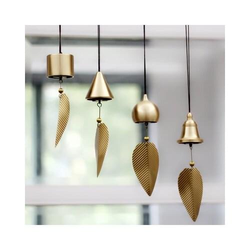 2020 pure copper wind chime, hanging decorations, copper wind bells creative home balcony bedroom bell car hanging birthday gift
