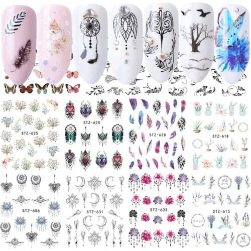 25 Sheets Nail Sticker Fashion DIY Nail Decal Nail Art Decoration Manicure Decal Nail Decorations Art Stickers for Women Girl