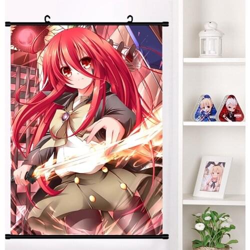 Anime Shakugan no Shana khamsin Wall Scroll Mural Poster Wall Hanging Poster Otaku Home Decor Art Printing picture dropshipping