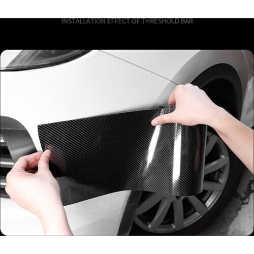 10CM*3Meter Car Sticker Anti Scratch Film Strip Body Carbon Fiber Vinyl Door sill