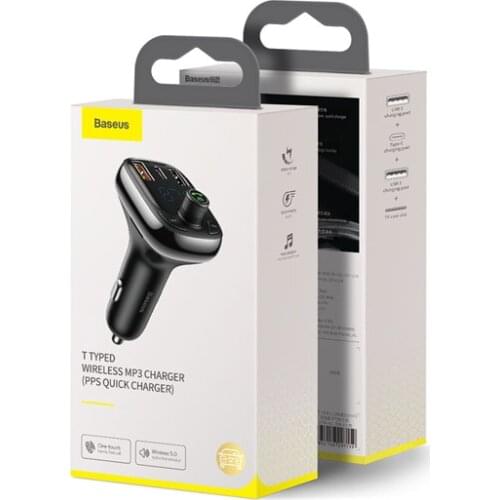 Car Fast Charger with LED Digital Display, Intelligent Voltage Detection FM Radio Transmitter, Vehicle Accessories