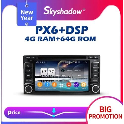 PX6 Car DVD Player DSP IPS Android 10 4GB + 64GB GPS Map RDS Autoradio wifi Bluetooth 5.0 For Subaru Forester Impreza 2008-2011