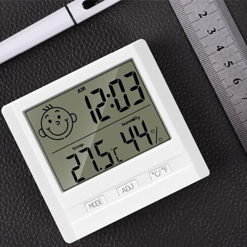 Digital Thermometer Hygrometer Indoor Temperature Humidity Outdoor Temperature Measurement for Home Office